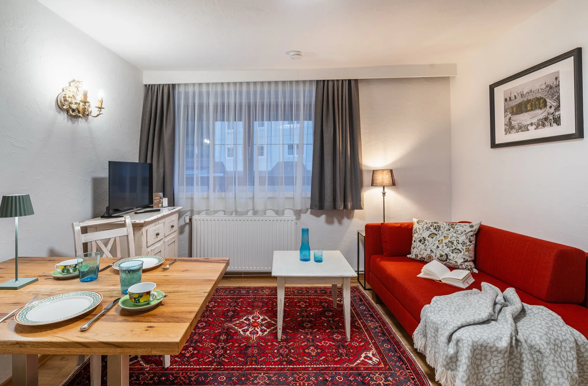 Landhaus Apartments Prägant Nr.18 — Wohnzimmer – Appartement Nr.18 Landhaus Apartments Prägant Bad Kleinkirchheim, professionelle Ferienwohnung Fotografie Kärnten